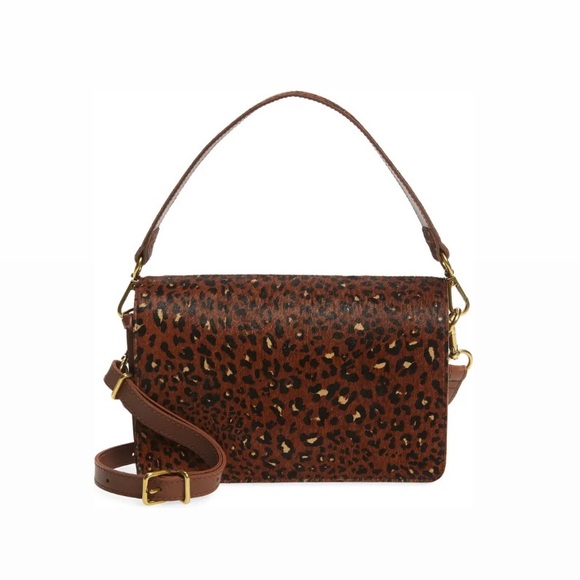 Madewell Bags Madewell Leopard Purse Crossbody Bag With Flap Calf
